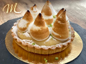 Postre pie de limón pequeño
